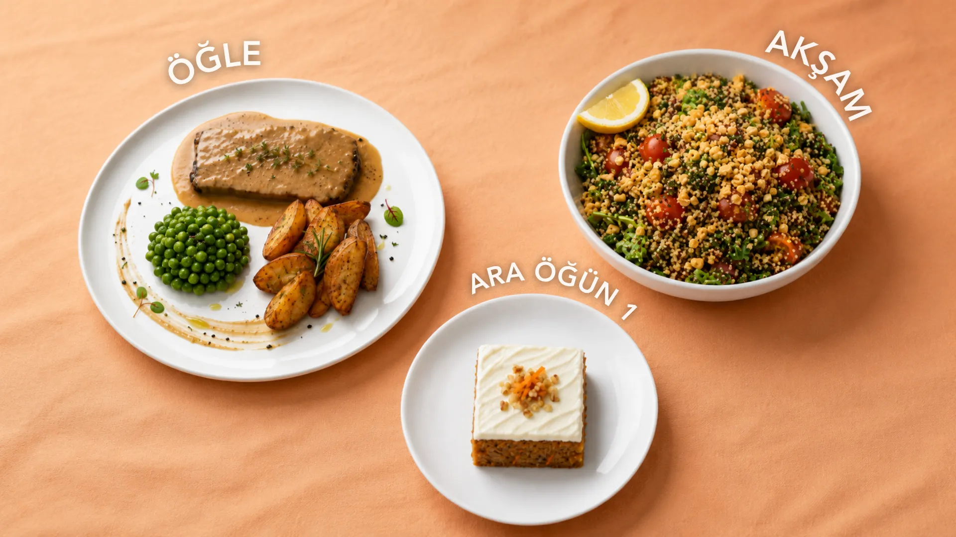Öğle ve Akşam +1 ara öğün